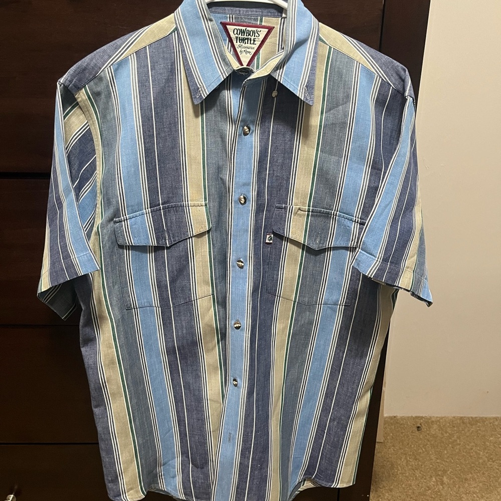 Cowboys Turtle Association by Roper Western Button Up Shirt
